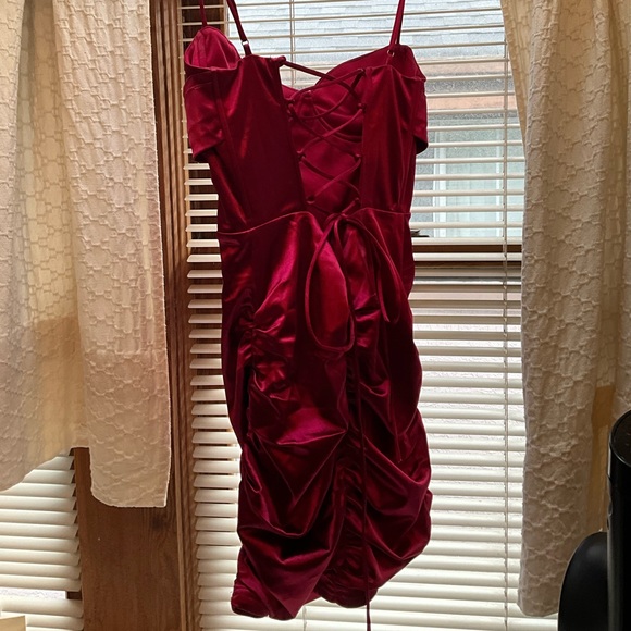 Lucy in the Sky Nya Satin Corset Dress L - Picture 3 of 5